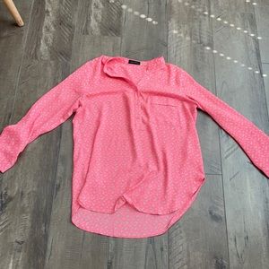 Bright pink printed blouse